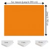 Plaque PVC orange sur mesure - Signalétique, affichage et décoration