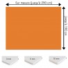 Plaque PVC orange abricot sur mesure - Signalétique, affichage et décoration