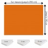Plaque PVC orange citrouille sur mesure - Signalétique, affichage et décoration