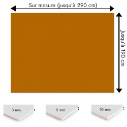 Plaque PVC orange cuivre sur mesure - Signalétique, affichage et décoration