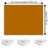 Plaque PVC orange cuivre sur mesure - Signalétique, affichage et décoration