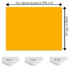 Plaque PVC jaune orange sur mesure - Signalétique, affichage et décoration
