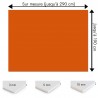Plaque PVC orange foncé sur mesure - Signalétique, affichage et décoration