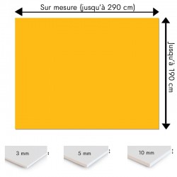 Plaque PVC orange clair sur mesure - Signalétique, affichage et décoration