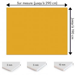 Plaque PVC orange safran sur mesure - Signalétique, affichage et décoration