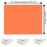 Plaque PVC orange corail sur mesure - Signalétique, affichage et décoration