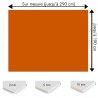 Plaque PVC orange brulé sur mesure - Signalétique, affichage et décoration