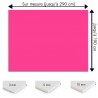Plaque PVC rose fushia sur mesure - Signalétique, affichage et décoration