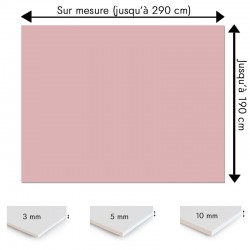 Plaque PVC rose pivoine sur mesure - Signalétique, affichage et décoration
