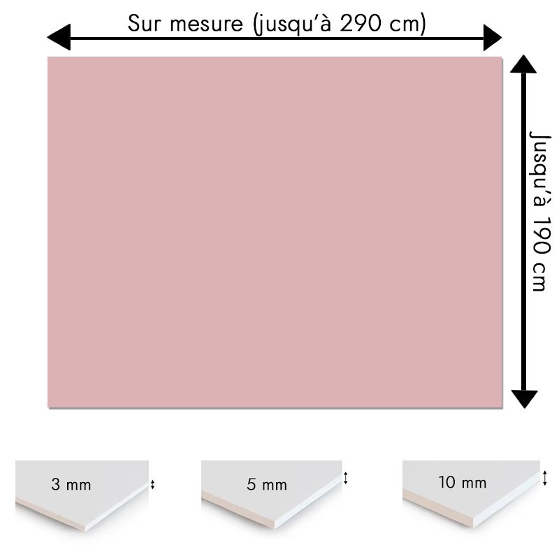 Plaque PVC rose pivoine sur mesure - Signalétique, affichage et décoration Plaque PVC rose pivoine sur mesure - Signalétique, affichage et décoration