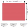 Plaque PVC rose pamplemousse sur mesure - Signalétique, affichage et décoration