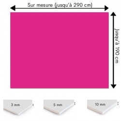 Plaque PVC rose foncé sur mesure - Signalétique, affichage et décoration
