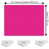 Plaque PVC rose foncé sur mesure - Signalétique, affichage et décoration