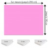 Plaque PVC rose pastel sur mesure - Signalétique, affichage et décoration