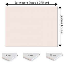 Plaque PVC rose poudré sur mesure - Signalétique, affichage et décoration