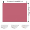Plaque PVC rose rubis sur mesure - Signalétique, affichage et décoration