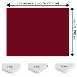 Plaque PVC bordeaux sur mesure - Signalétique, affichage et décoration