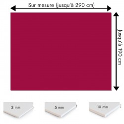 Plaque PVC pourpre sur mesure - Signalétique, affichage et décoration