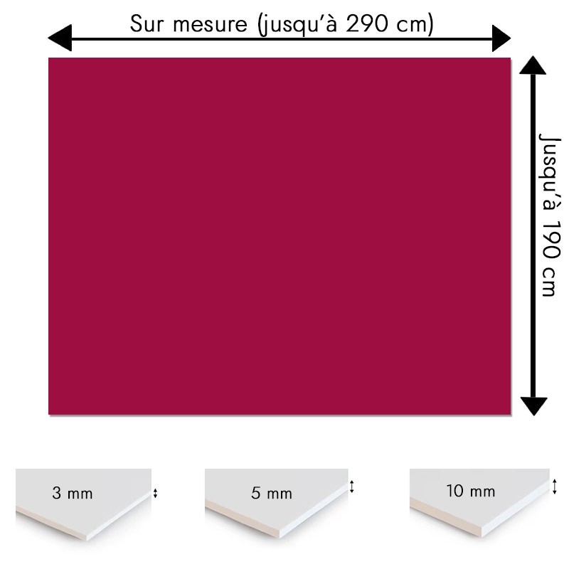 Plaque PVC pourpre sur mesure - Signalétique, affichage et décoration Plaque PVC pourpre sur mesure - Signalétique, affichage et décoration