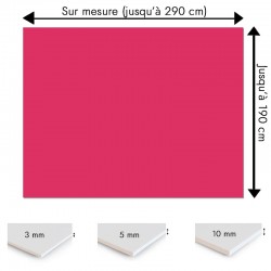 Plaque PVC rouge cerise sur mesure - Signalétique, affichage et décoration