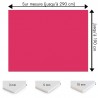 Plaque PVC rouge cerise sur mesure - Signalétique, affichage et décoration