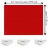 Plaque PVC rouge foncé sur mesure - Signalétique, affichage et décoration