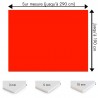 Plaque PVC rouge feu sur mesure - Signalétique, affichage et décoration