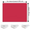 Plaque PVC rouge framboise sur mesure - Signalétique, affichage et décoration