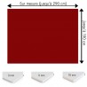 Plaque PVC rouge sang sur mesure - Signalétique, affichage et décoration
