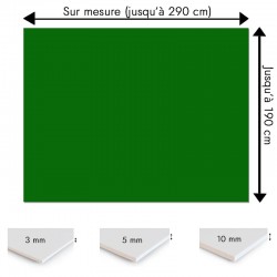 Plaque PVC vert bouteille sur mesure - Signalétique, affichage et décoration