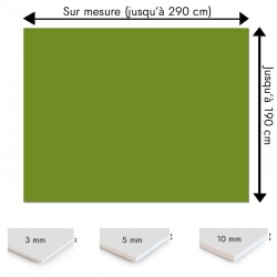 Plaque PVC vert olive sur mesure - Signalétique, affichage et décoration