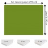 Plaque PVC vert olive sur mesure - Signalétique, affichage et décoration