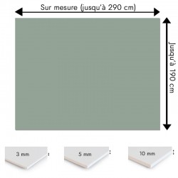 Plaque PVC vert sauge sur mesure - Signalétique, affichage et décoration