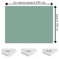 Plaque PVC vert céladon sur mesure - Signalétique, affichage et décoration
