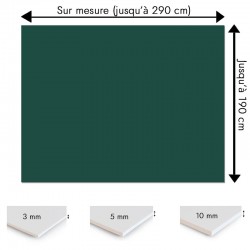 Plaque PVC vert sapin sur mesure - Signalétique, affichage et décoration