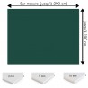 Plaque PVC vert sapin sur mesure - Signalétique, affichage et décoration
