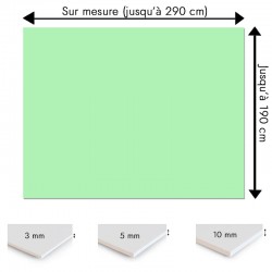 Plaque PVC vert d'eau sur mesure - Signalétique, affichage et décoration