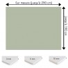Plaque PVC vert amande sur mesure - Signalétique, affichage et décoration