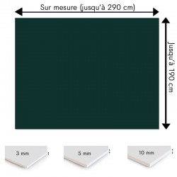 Plaque PVC vert émeraude sur mesure - Signalétique, affichage et décoration