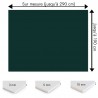 Plaque PVC vert émeraude sur mesure - Signalétique, affichage et décoration