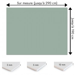 Plaque PVC vert de gris sur mesure - Signalétique, affichage et décoration
