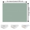 Plaque PVC vert de gris sur mesure - Signalétique, affichage et décoration