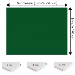 Plaque PVC vert foncé sur mesure - Signalétique, affichage et décoration