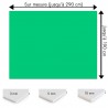 Plaque PVC vert menthe sur mesure - Signalétique, affichage et décoration