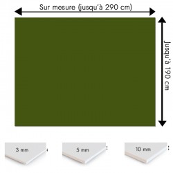 Plaque PVC vert militaire sur mesure - Signalétique, affichage et décoration