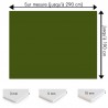 Plaque PVC vert militaire sur mesure - Signalétique, affichage et décoration