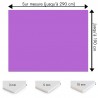 Plaque PVC lilas sur mesure - Signalétique, affichage et décoration