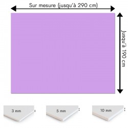 Plaque PVC parme sur mesure - Signalétique, affichage et décoration