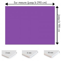 Plaque PVC améthyste sur mesure - Signalétique, affichage et décoration