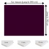 Plaque PVC aubergine sur mesure - Signalétique, affichage et décoration